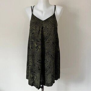 Abercrombie & Fitch Boho Floral Babydoll Mini Dress Flowy Tiered Tunic Top Sz XS